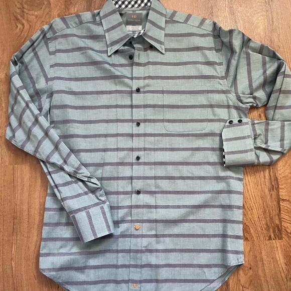 Thomas Dean Mens button down collar shirt - Picture 5 of 13
